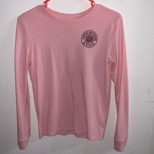 Long sleeve rose pink shirt